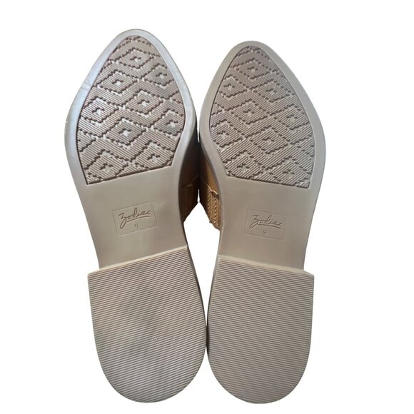 Zodiac Womens Slip-On Woven Leather Mules Size 9 Tan NWOT - Picture 6 of 7